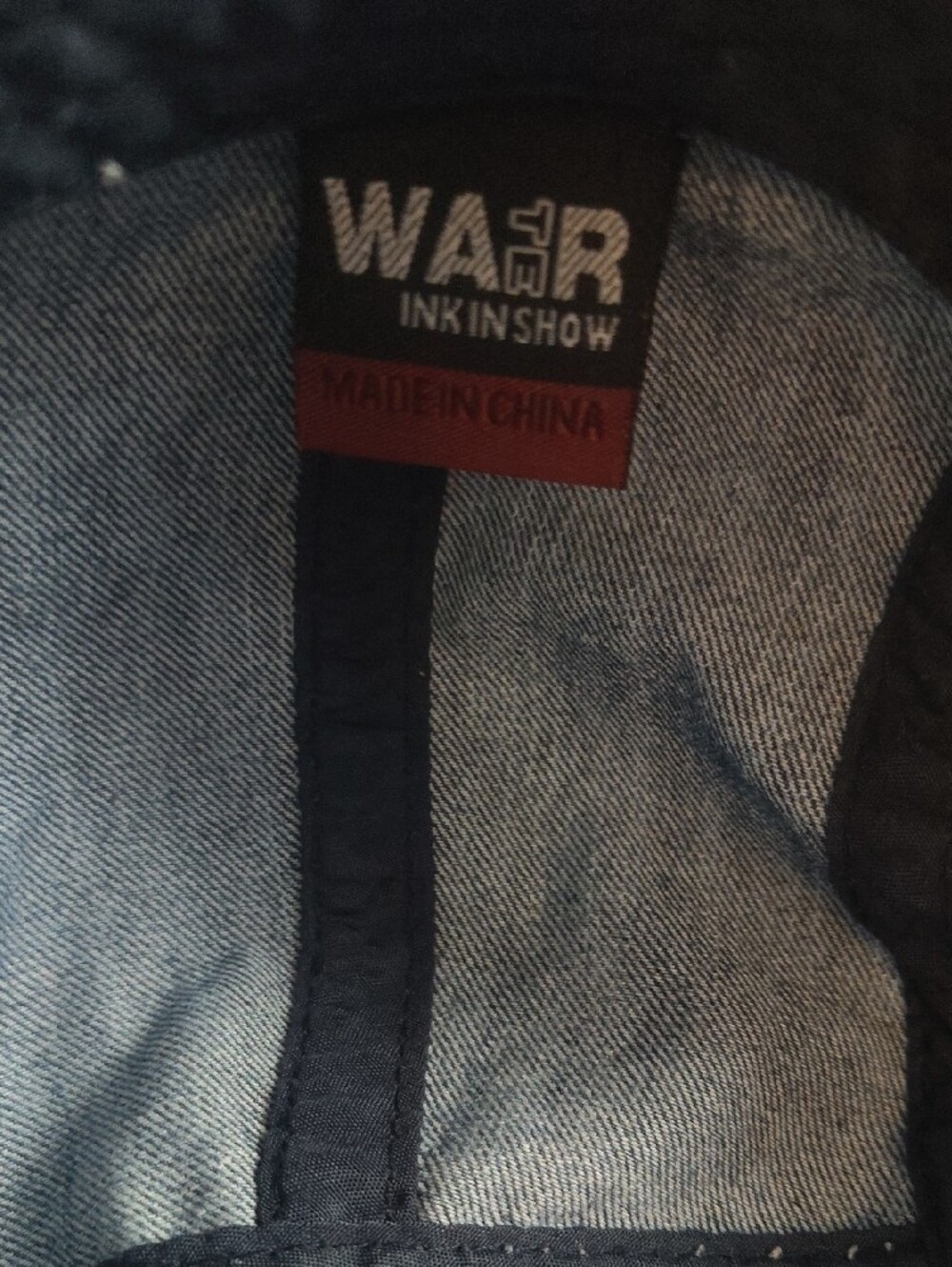 Wait Y2k Retro Street Wear Grunge Blue washed Denim Cabbie  Newsboy Cap - Picture 4 of 11